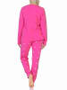NORMANN Schlafanzug Pyjama langarm Krone Motiv - 87999 in pink