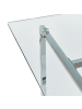 Beliani Esszimmertisch ENVIA in Silber - (W) 90 x (H) 75 x (L) 160 cm