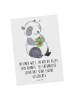 Mr. & Mrs. Panda Grußkarte Panda Depression mit Spruch in Weiß