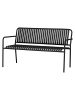 ebuy24 Gartenbank Stella Schwarz 2er Set