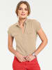 Heine Kurzarm-Bluse in sand