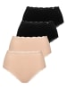 Lisca 4er Pack Taillenslip in black-pearl shell