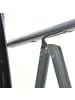 VCM  2er Aluminium Klappstuhl Textilbezug schwarz in Schwarz
