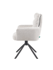 DUBI Möbel 2er-Set: Drehstuhl Mika-Jana in Creme - (B)59 x (H)94 x  (T)66 cm