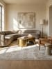 KADIMA DESIGN Teppich Kurzflor Vintage robust pflegeleicht Wohnzimmer in Beige