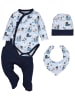 Nini 4tlg Set Herbst, Winter in blau navy