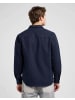 Lee Langarmhemd Workwear in Indigo Jaspe