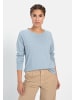 Camel Active Rundhals Sweatshirt aus reiner Baumwolle in Hellblau