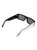 GCDS Unisex Sonnenbrillen Rechteck Weiß