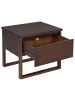 Beliani Nachttisch GIULIA in Braun - (W) 50 x (H) 43 x (L) 41 cm