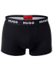 HUGO Boxershort 3er Pack in Schwarz