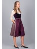 Edelnice Midi Dirndl Viola Samt Lila in lila