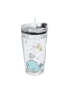 relaxdays 4 x Kinderglas "Wal" in Transparent