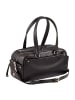 DuDu Pocket Schultertasche Leder 33 cm in nero