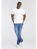 Man's World T-Shirt in weiss-jeansblau-schwarz