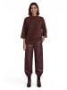 Zero  Sweatshirt mit 3/4 Arm in Black/Brown