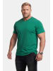 Men Plus Kurzarm T-Shirt in smaragdgrün