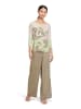 Betty Barclay Ringelshirt mit U-Boot-Ausschnitt in Khaki/Green