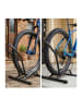 relaxdays Fahrradständer in Schwarz - (B)41 x (H)38 x (T)59 cm