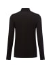 comma Langarmshirt in schwarz