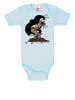 Logoshirt Baby-Body DER KLEINE MAULWURF - Print in hellblau