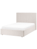 Beliani Doppelbett VION in Beige - (W) 137 x (H) 110 x (L) 216 cm