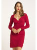 faina Damen Strickkleid in Rot