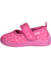 Playshoes Kinder Hausschuh "Hausschuh Punkte" in Pink