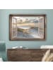 OnlyWow Leinwand Bilder Sandfarben