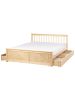Beliani 5-tlg Doppelbett OLENDON in Braun