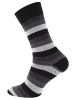 Vincent Creation® Casual Socken "STRIPES" 10 Paar in Schwarz/Grau