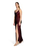 Vera Mont Abendkleid mit Seitenschlitzen in Dark Red/Grey