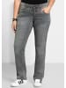 sheego Gerade Jeans in grey denim
