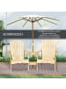 Outsunny Adirondack Gartenstuhl 178B x 87T x 92H cm Naturholz