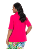 Ulla Popken Poloshirt in rot pink