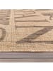 KADIMA DESIGN Teppich Kurzflor Schriftzug Wohnzimmer in Beige