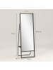 HOMCOM Ganzkörperspiegel-50L x 38B x 157H cm-Schwarz