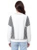 usha BLUE LABEL Women Sweatshirt in White Stripes