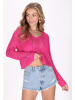 IZIA Women Sweater in fuchsia