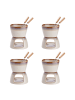 Butlers Butlers Mini-Fondue AU CHOCOLAT 4er-Set in Beige