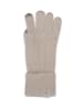 CASH-MERE.CH Bio Handschuhe mit Zopfmuster in Weiss