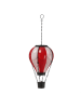 MARELIDA LED Solar Ballon Heißluftballon mit Flammeneffekt H: 25cm in rot, weiß