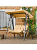 Outsunny Hollywoodschaukel 138L x 106B x 174H cm Beige