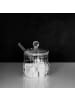 Almina Glasdose mit Löffel, 200 ml - Behälter für Zucker, Gewürze & in Transparent
