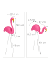 relaxdays 6x Flamingo Figur in Pink