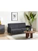 Beliani 3-Sitzer Sofa SENJA in Schwarz/Gold/Braun - (W) 198 x (H) 87 x (L) 95 cm