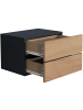 VCM  Holz Wandschublade Wand Hänge Nachttisch Usal L45 in Schwarz / Honig-Eiche