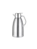 Cheffinger Thermoskanne 2,3L Isolierkanne Teekanne Thermosflasche Kaffeekanne in Silber