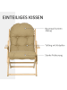 HOMCOM Relaxsessel in Braun 71L x 89B x 96H cm