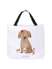 Mr. & Mrs. Panda Strandtasche Hund Dame ohne Spruch in Weiß